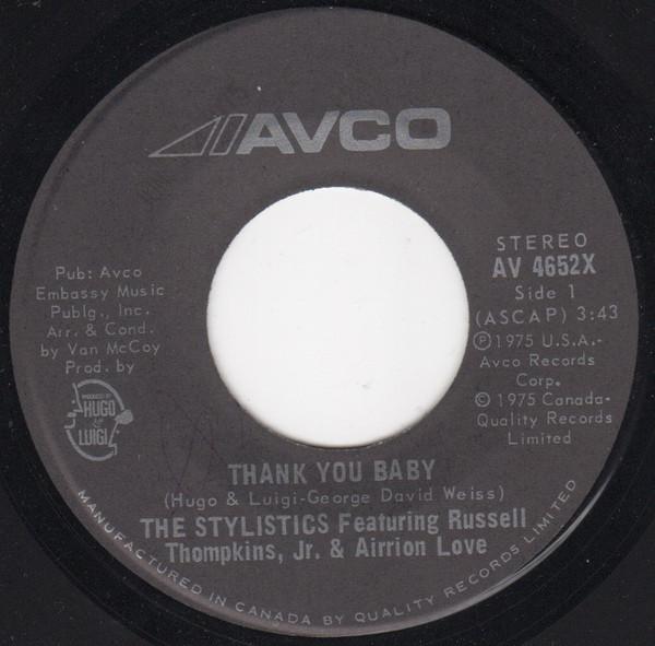 The Stylistics - Thank You Baby