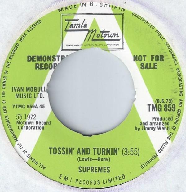 The Supremes - Tossin' And Turnin' / Oh Be My Love