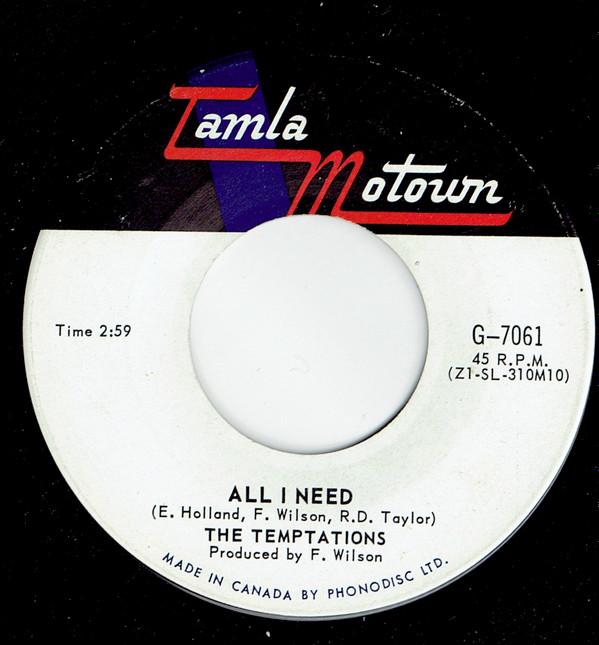 The Temptations - All I Need