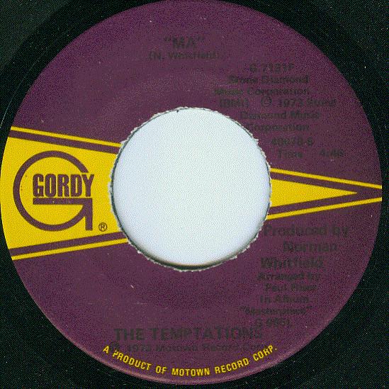 The Temptations - Hey Girl (I Like Your Style) / Ma
