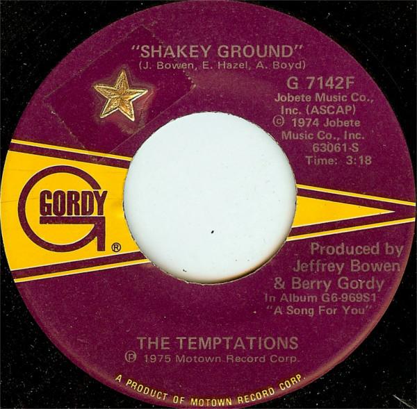 The Temptations - Shakey Ground / I'm A Bachelor