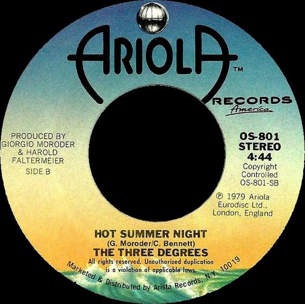 The Three Degrees - Hot Summer Night/My Simple Heart