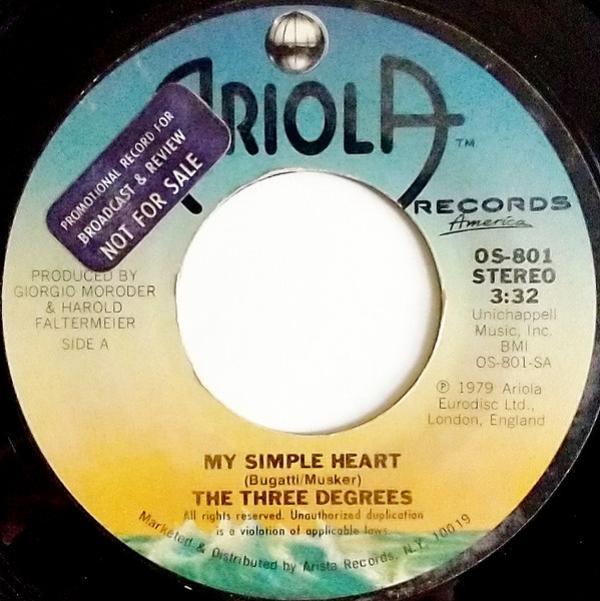 The Three Degrees - My Simple Heart