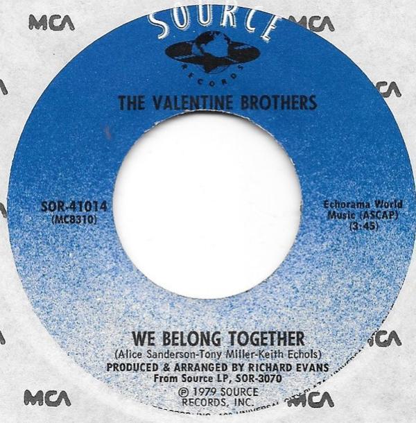 The Valentine Brothers - We Belong Together