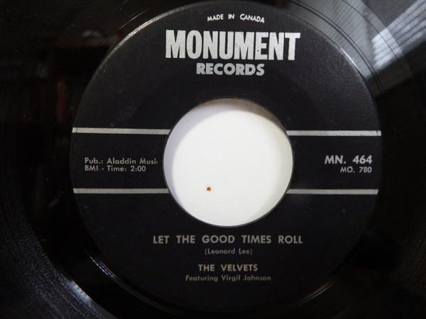 The Velvets, Virgil Johnson - Let The Good Times Roll / The Lights Go On, The Lights Go Off
