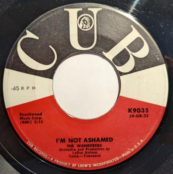 The Wanderers (8) - I'm Not Ashamed / Only When Your Lonely