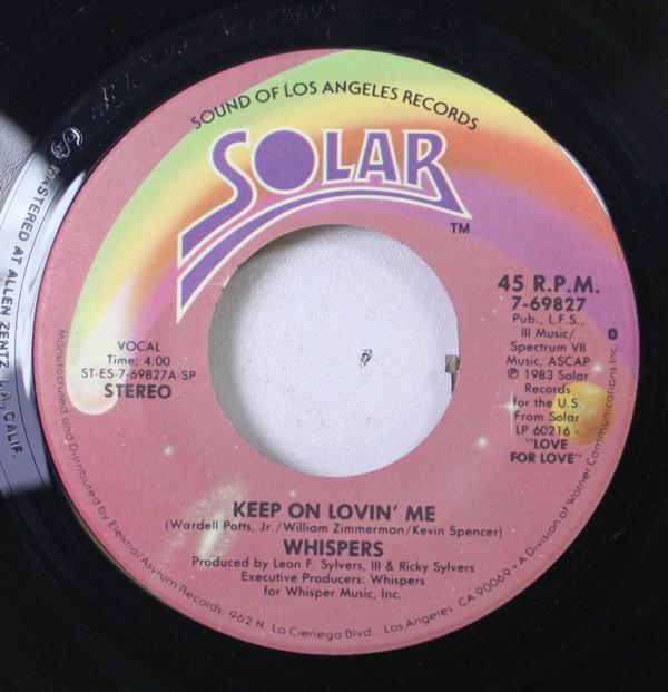 The Whispers - Keep On Lovin' Me / Try It Again