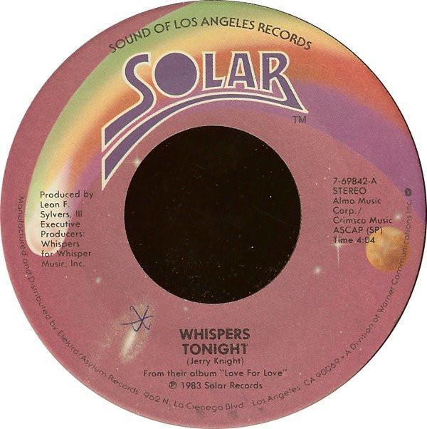 The Whispers - Tonight / Small Talkin'