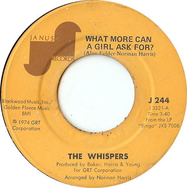 The Whispers - What More Can A Girl Ask For?
