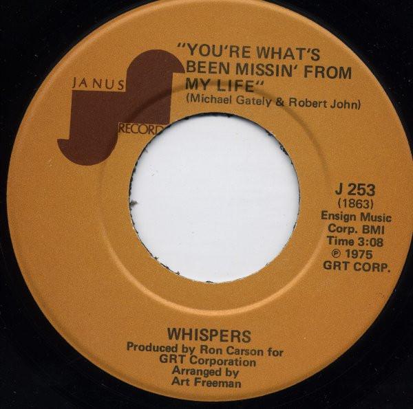 The Whispers - You're What's Been Missin' From My Life / Give A Little Love