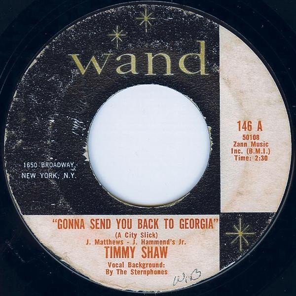 Timmy Shaw - Gonna Send You Back To Georgia (A City Slick)