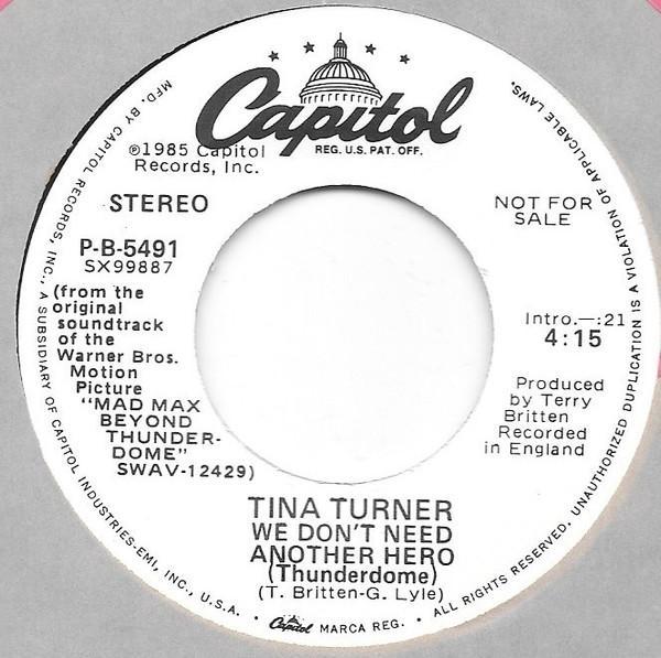 Tina Turner - We Don't Need Another Hero (Thunderdome)