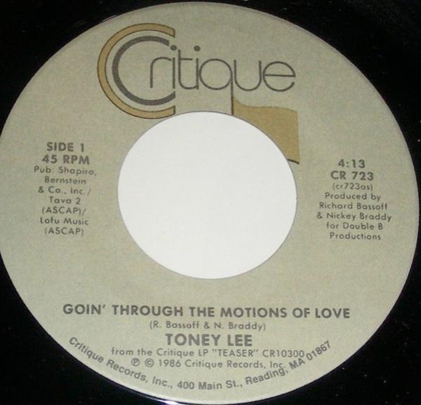 Toney Lee - Goin' Through The Motions Of Love