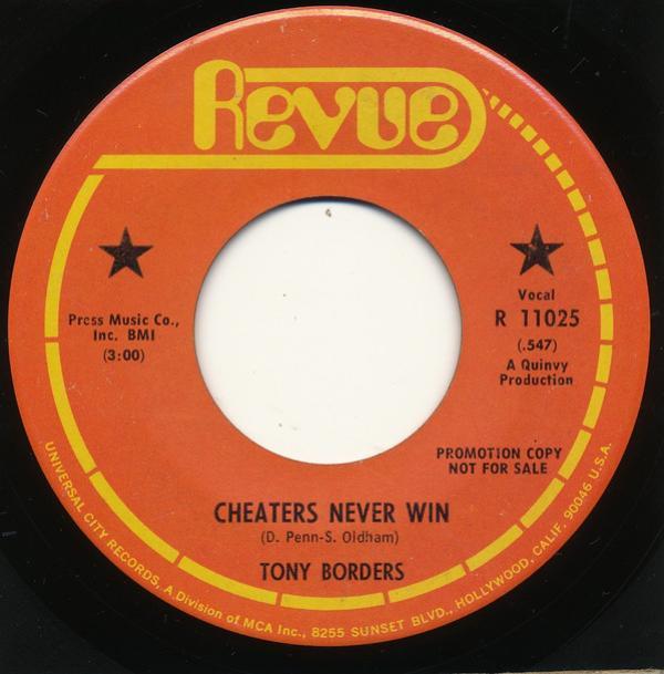 Tony Borders - Cheaters Never Win / Love And A Friend