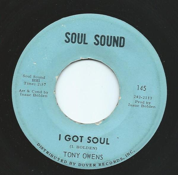 Tony Owens - I Got Soul / This Heart Can't Take No More