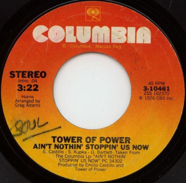 Tower Of Power - Ain't Nothin' Stoppin' Us Now / Because I Think The World Of You