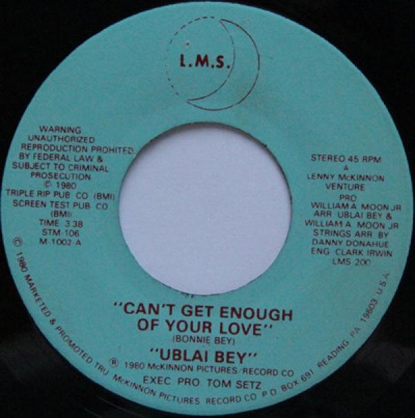 Ublai Bey - Can't Get Enough Of Your Love