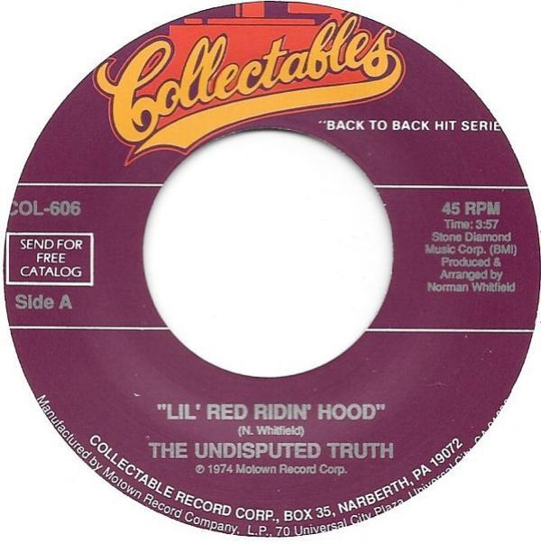 Undisputed Truth (2) - Lil' Red Riding Hood / Higher Than High