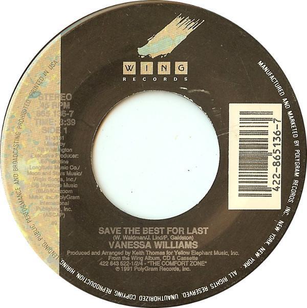 Vanessa Williams - Save The Best For Last