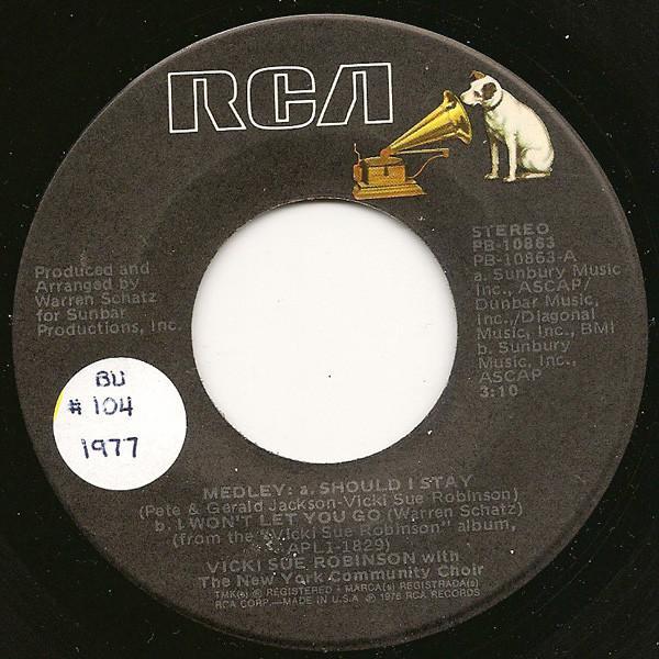 Vicki Sue Robinson, The New York Community Choir - Medley: Should I Stay / I Won't Let You Go