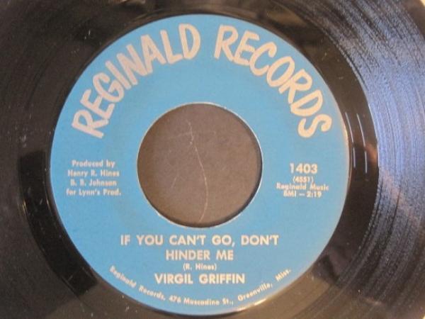 Virgil Griffin, The Rhythm Kings (4) - If You Can't Go, Don't Hinder Me / A Forgotten Lover