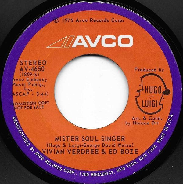 Vivian Verdree, Ed Boze - Mister Soul Singer