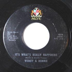 Wendy & Bonnie - The Paisley Window Pane / It's What's Really Happening