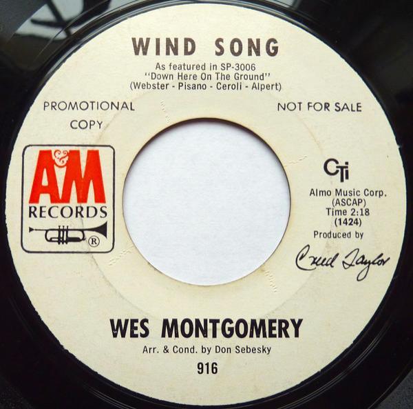 Wes Montgomery - Wind Song / Goin' On To Detroit