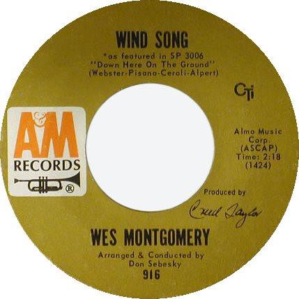Wes Montgomery - Wind Song / Goin' On To Detroit
