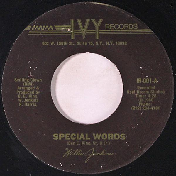 Willie Jenkins - Special Words / I Can Handle It