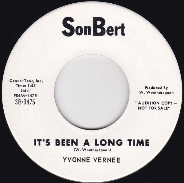 Yvonne Vernee - It's Been A Long Time / Your Touch