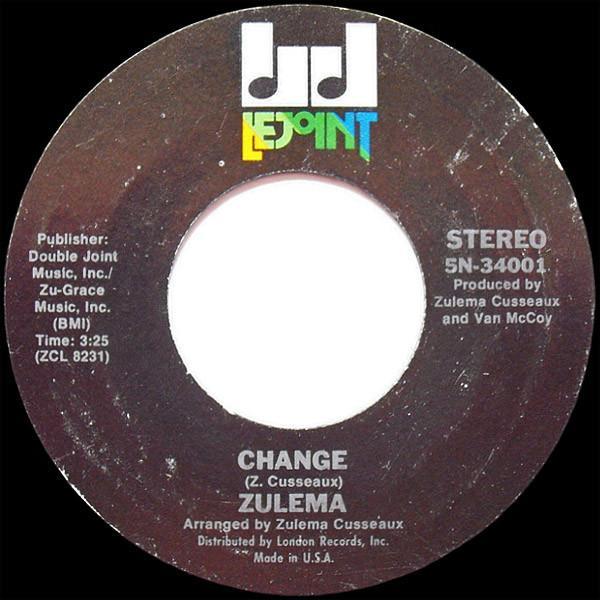 Zulema - Change / Hanging On To A Memory